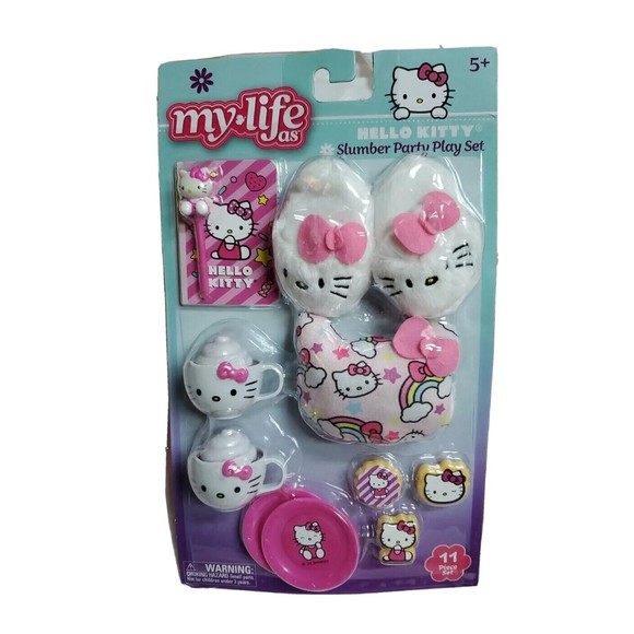 Set Spa Hello Kitty Pour Poupée 18" My Life As - 10 Accessoires - Anniversaire 50 Ans